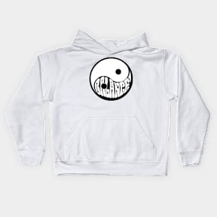 Ying yang balance Kids Hoodie